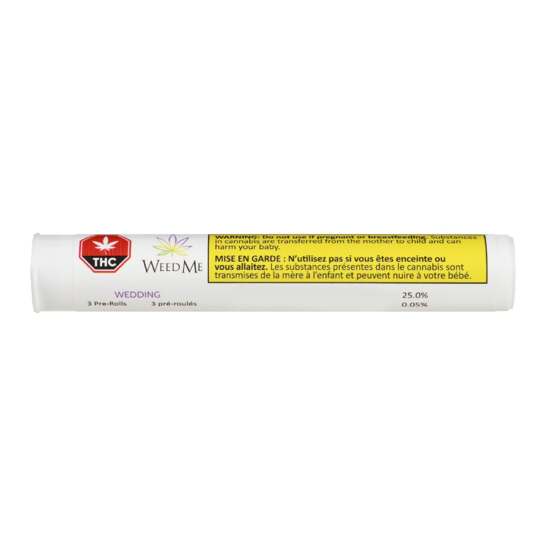 WEED ME WEDDING CAKE (IND) PRE-ROLL - 0.5G X 3