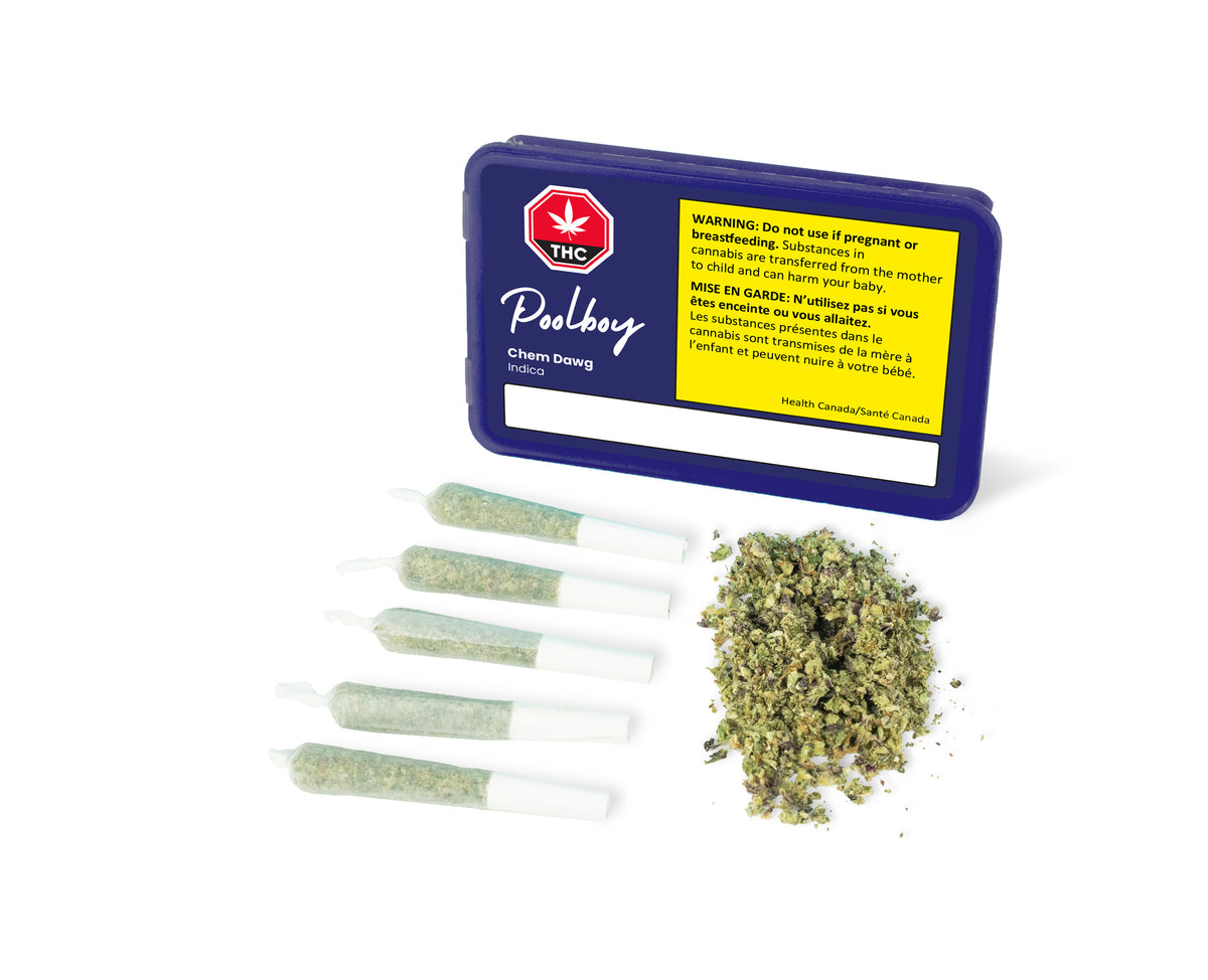 POOLBOY CHEM DAWG (IND) PRE-ROLL - 0.35G X 5