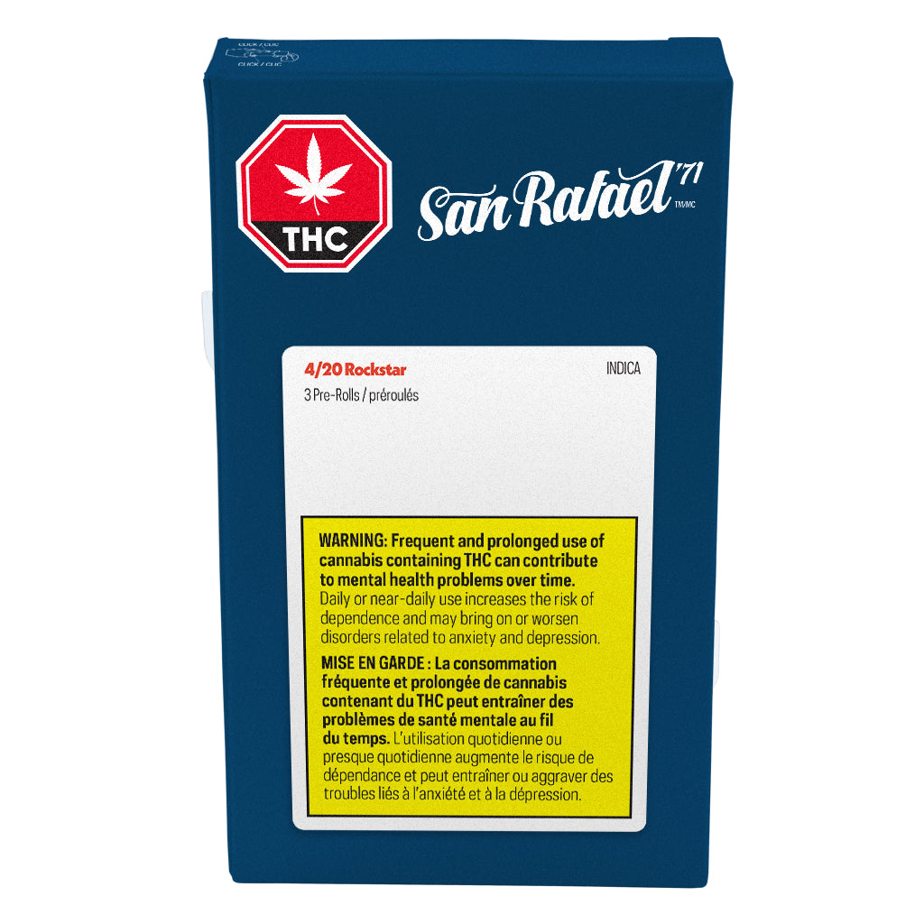 SAN RAFAEL 71 4/20 ROCKSTAR (IND) PRE-ROLL - 0.5G X 3