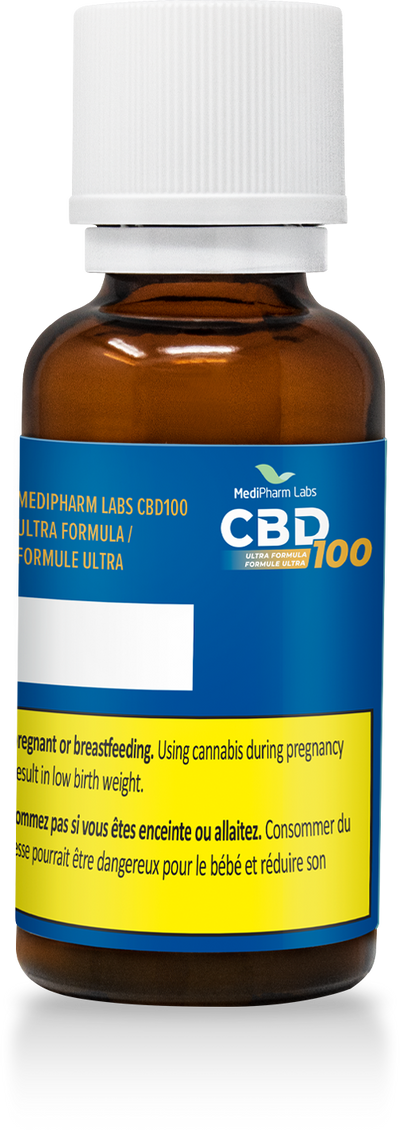 MEDIPHARM LABS CBD100 ULTRA (H) OIL - 30ML