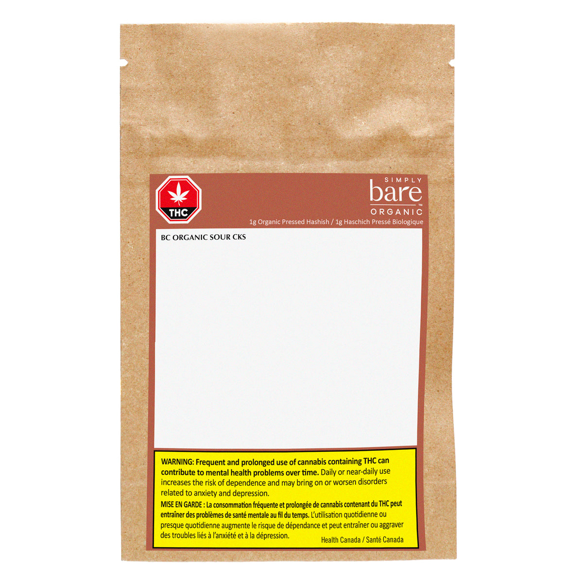 SIMPLY BARE SOUR CKS (S) PRESSED HASH - 1G