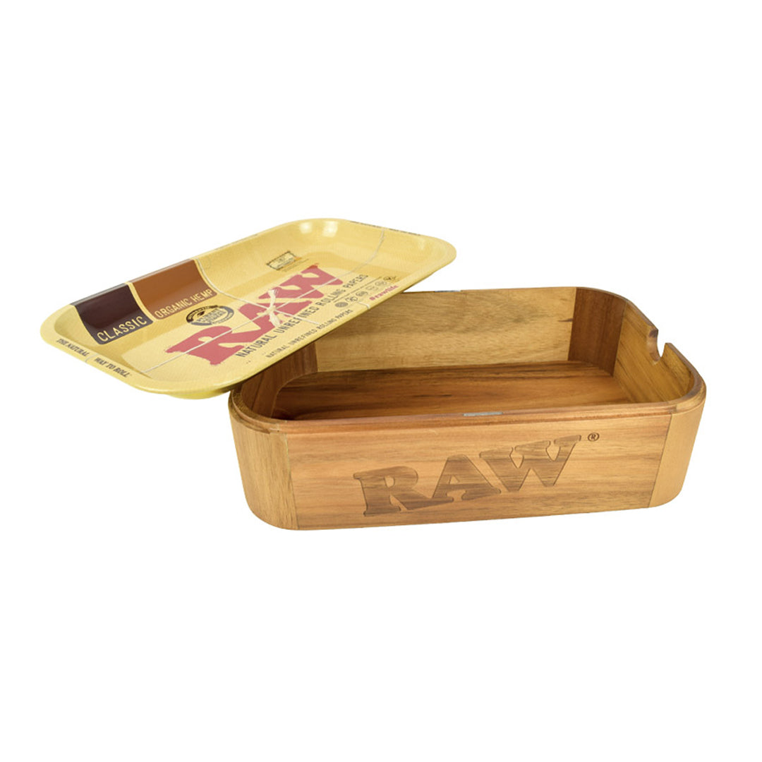 RAW CACHE BOX WITH ROLLING TRAY
