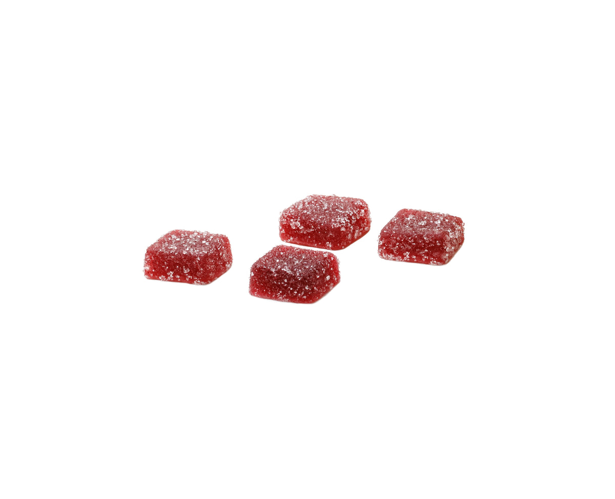 PURE SUNFARMS SOUR RASPBERRY 1:1 (H) CHEW - 2.5MG X 4