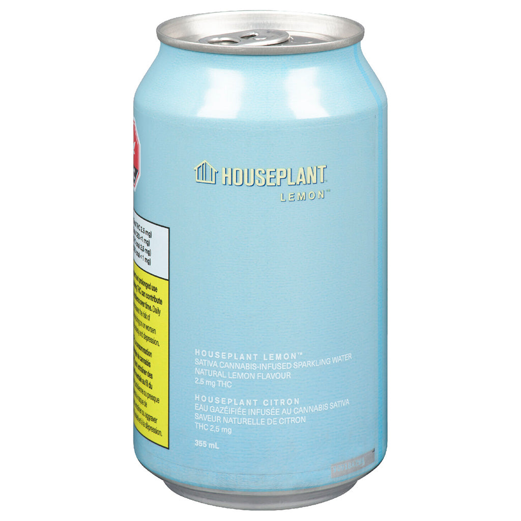 HOUSEPLANT LEMON SPARKLING WATER (H) BEV - 355ML X 4