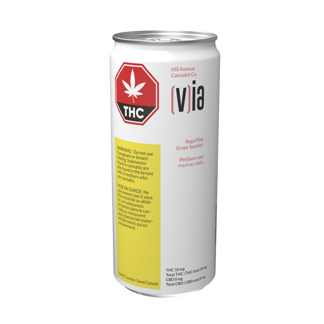 REGAL PINK GRAPE SPARKLER (H) BEV - 10MG THC X 355ML