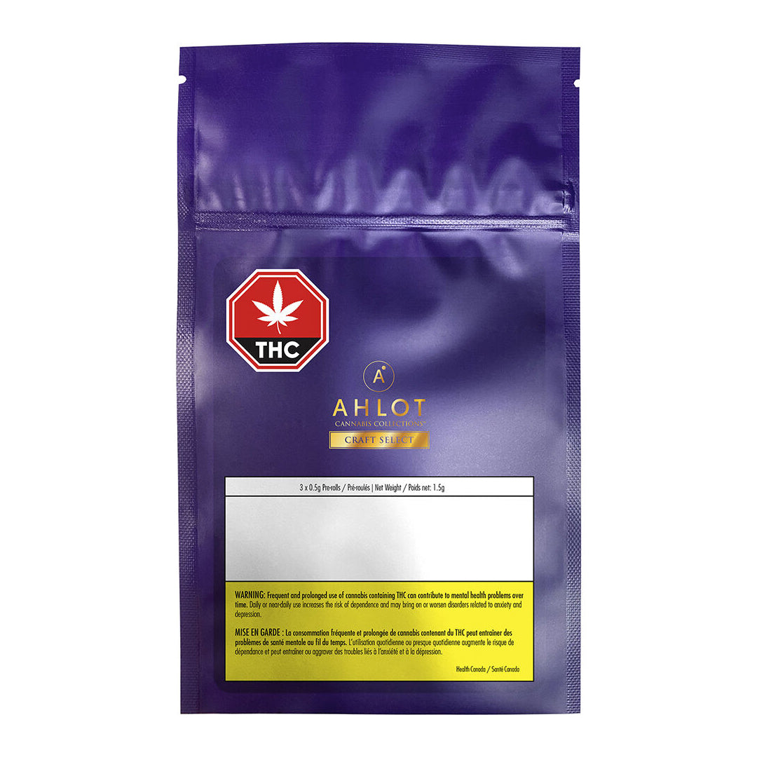 AHLOT COLLECTIONS CRAFT SELECT (H) PRE-ROLL - 0.5G X 3