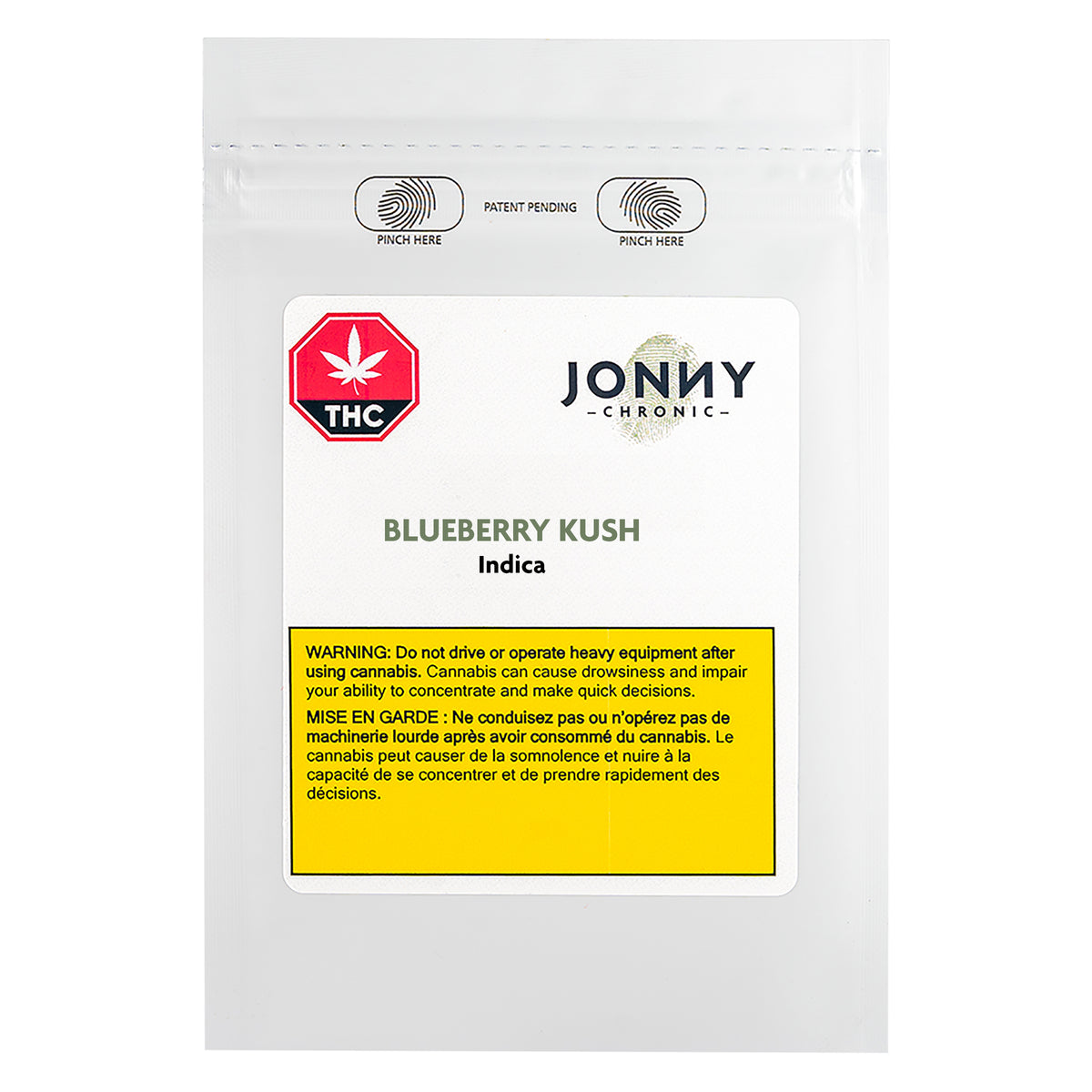 JONNY CHRONIC BLUEBERRY KUSH (IND) DRIED - 3.5G