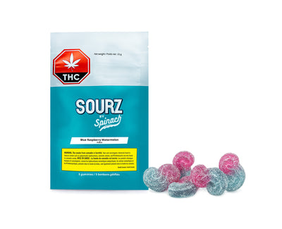 SPINACH SOURZ BLUE RASPBERRY WATERMELON (IND) CHEW - 2MG X 5