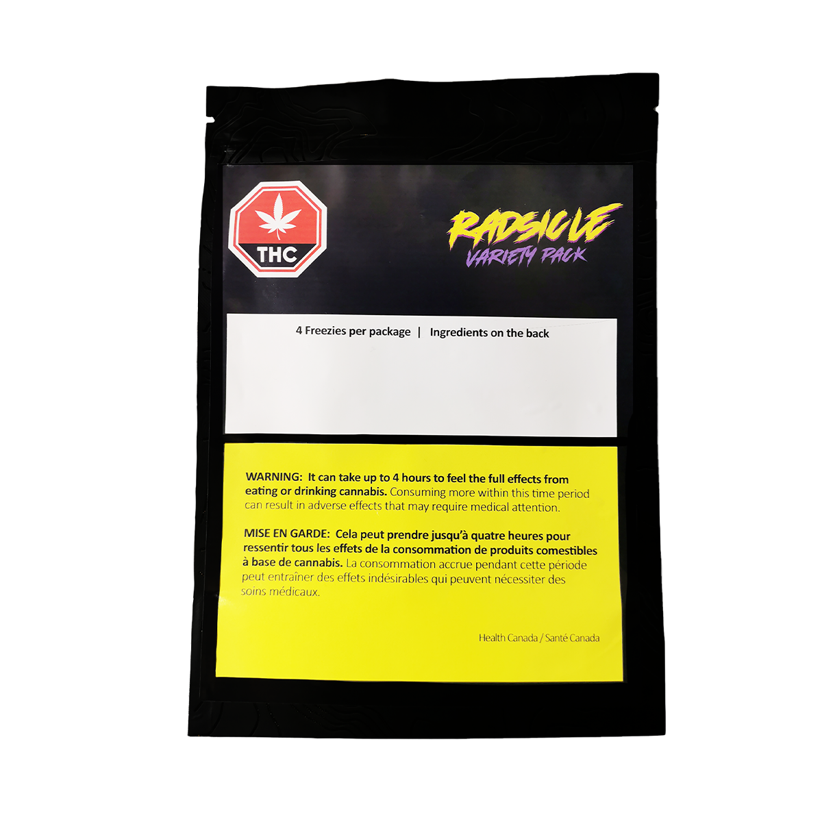 DNU - RAD RADSICLE VARIETY PACK (H) FROZEN - 2.5MG THC X 4