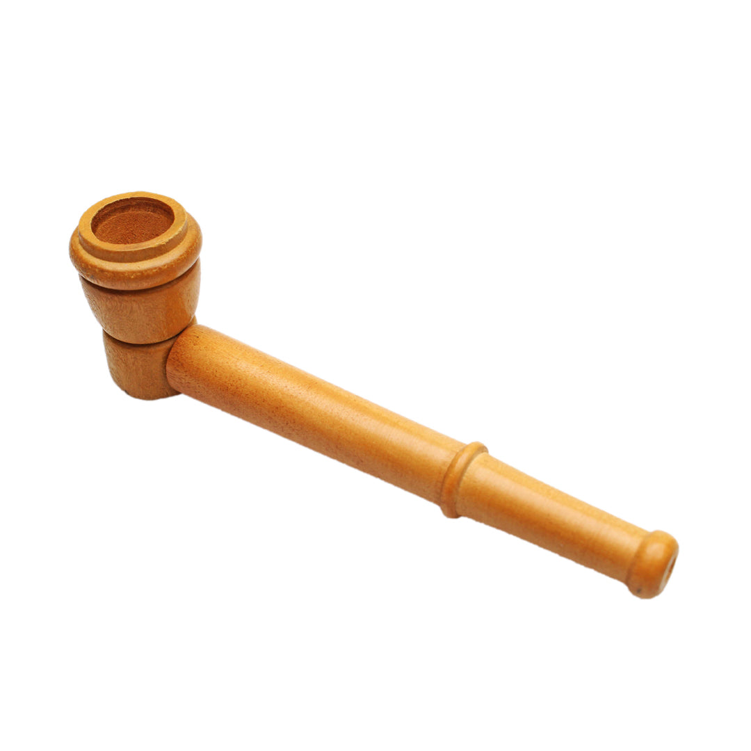 GENUINE PIPE CO WOODEN PIPE - LIGHT TEAK