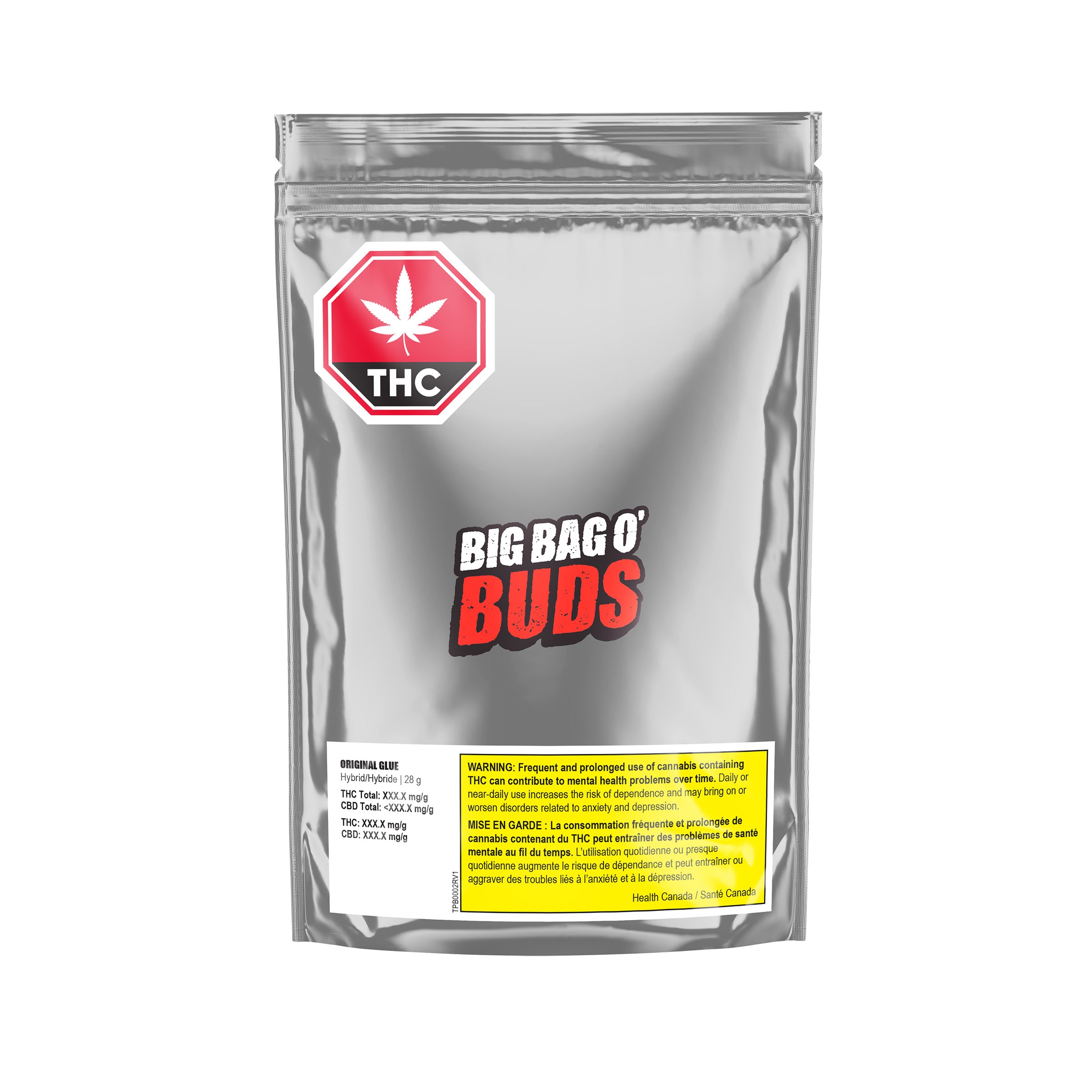 BIG BAG O BUDS ORIGINAL GLUE (H) DRIED - 28G