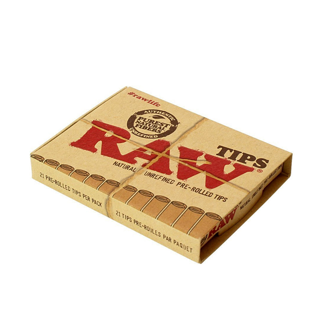 RAW SLIM PRE-ROLLED UNBLEACHED TIPS