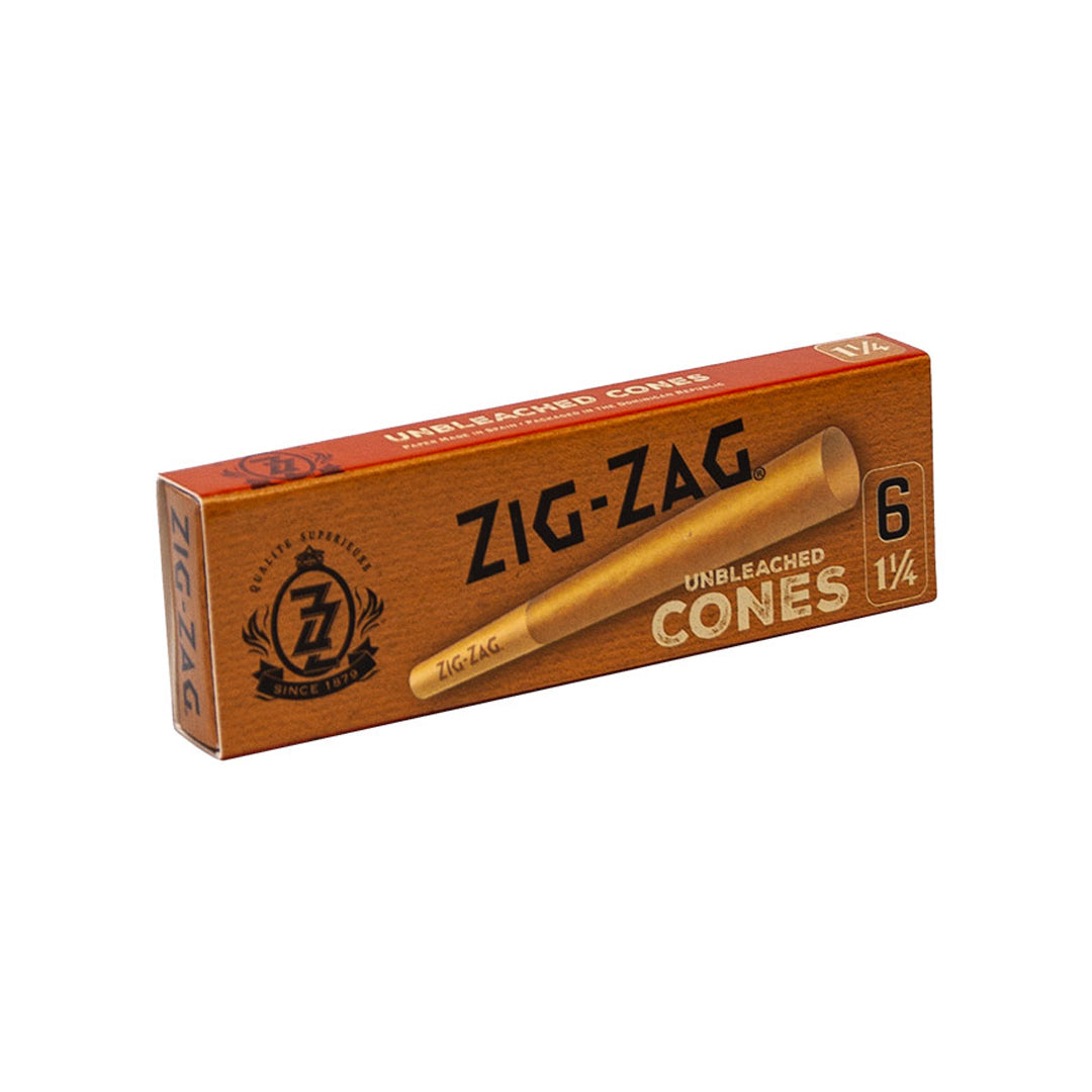 ZIG ZAG PRE-ROLLED CONES WHITE 1 1/4 - 6PK