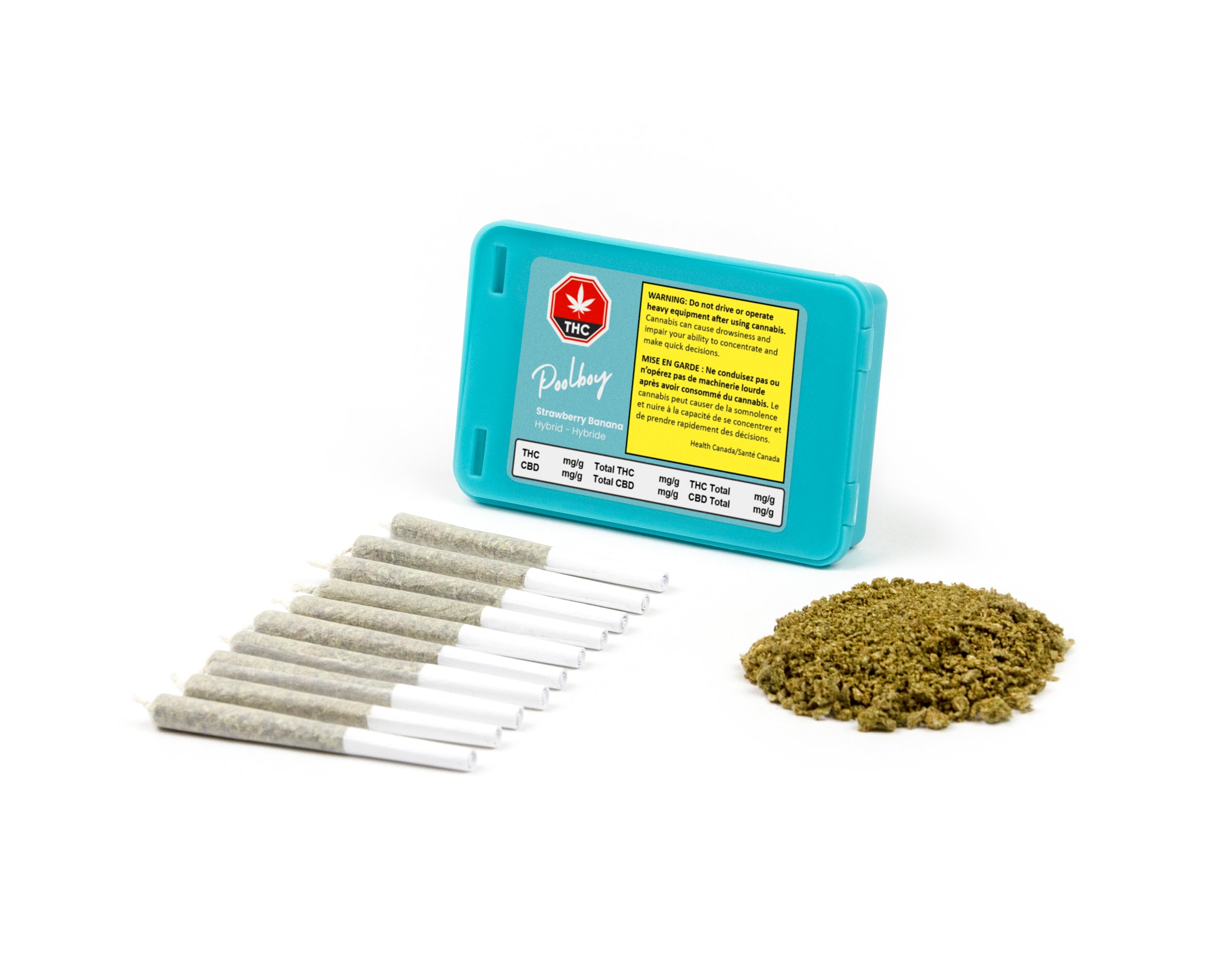 POOLBOY STRAWBERRY BANANA (H) PRE-ROLL - 0.4G X 10