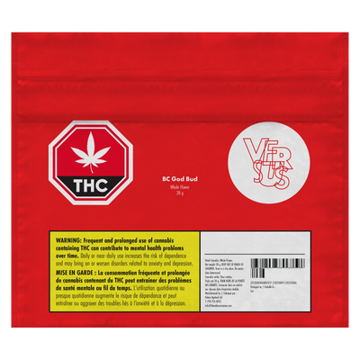 VERSUS BC GOD BUD (IND) DRIED - 28G