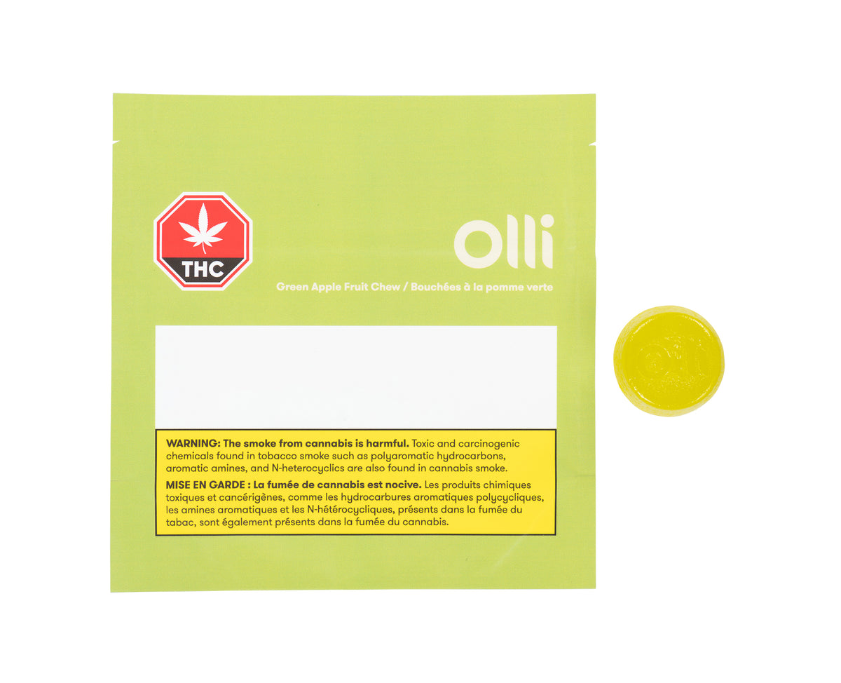 OLLI GREEN APPLE 1:2 (H) CHEW - 5MG:10MG X 2
