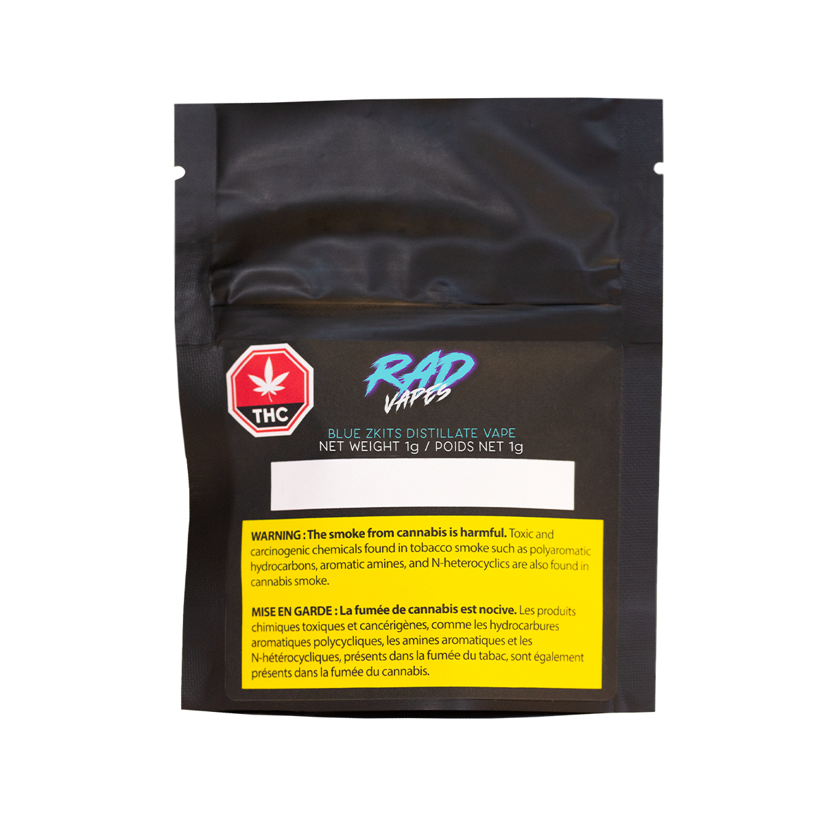 RAD BLUE ZKITTLES DISTILLATE (IND) 510 - 1G