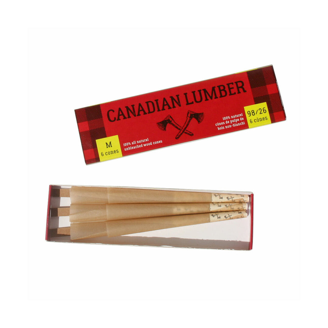 CANADIAN LUMBER WOODS 1 1/4" UNBLEACHED CONES - 6PK