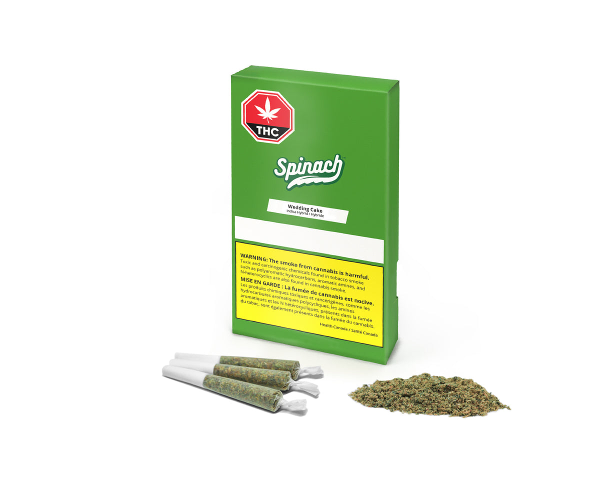 SPINACH WEDDING CAKE (IND) PRE-ROLL - 0.5G X 3