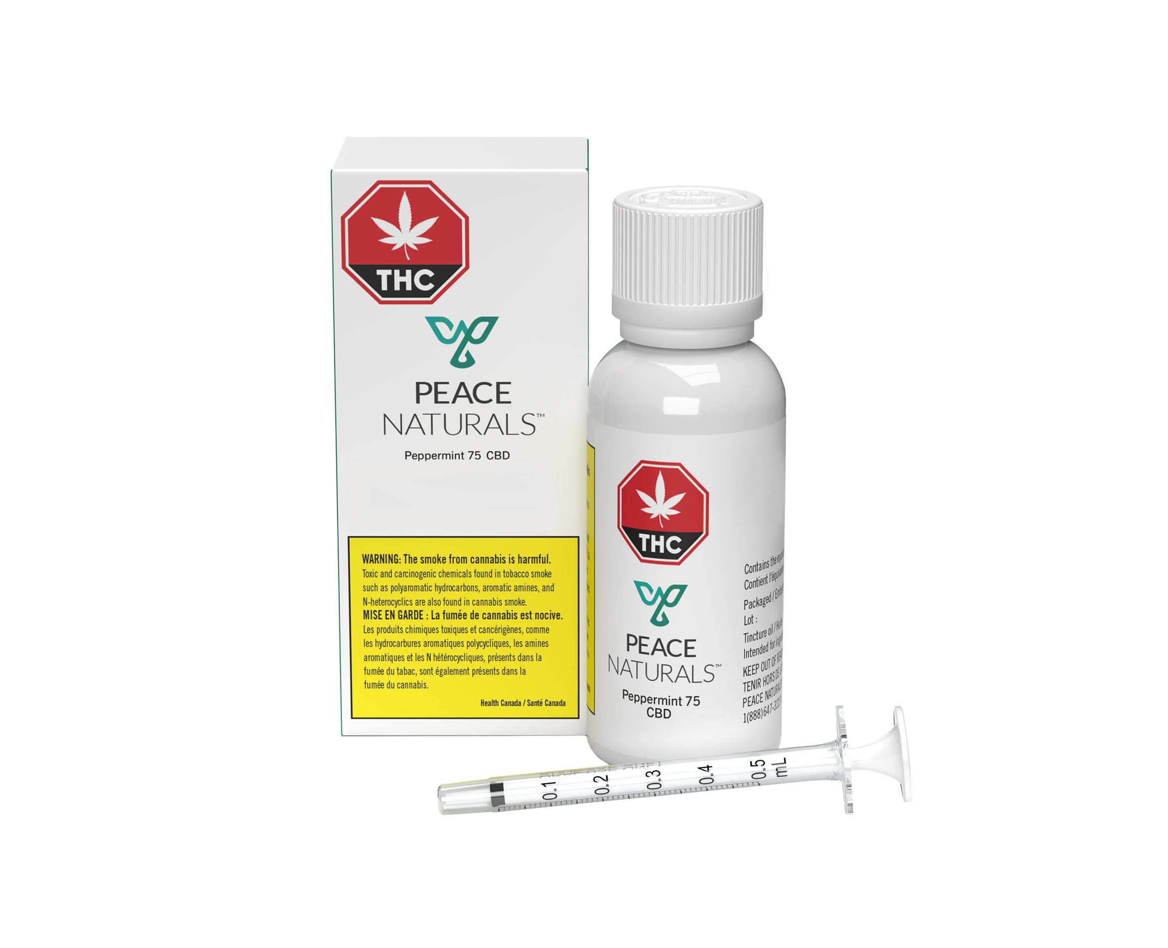 PEACE NATURALS PEPPERMINT 75 CBD (H) OIL - 25ML