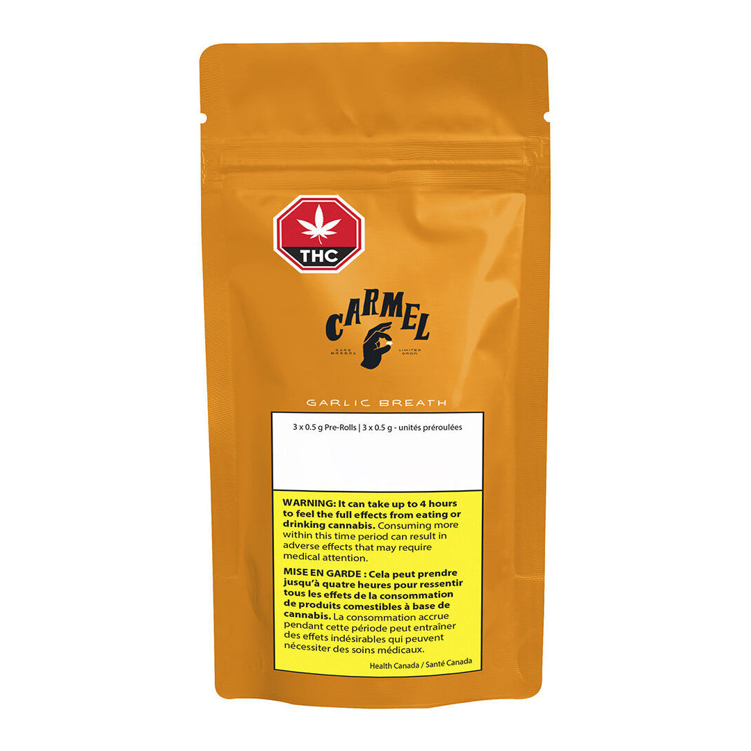 CARMEL GARLIC BREATH (IND) PRE-ROLL - 0.5G X 3