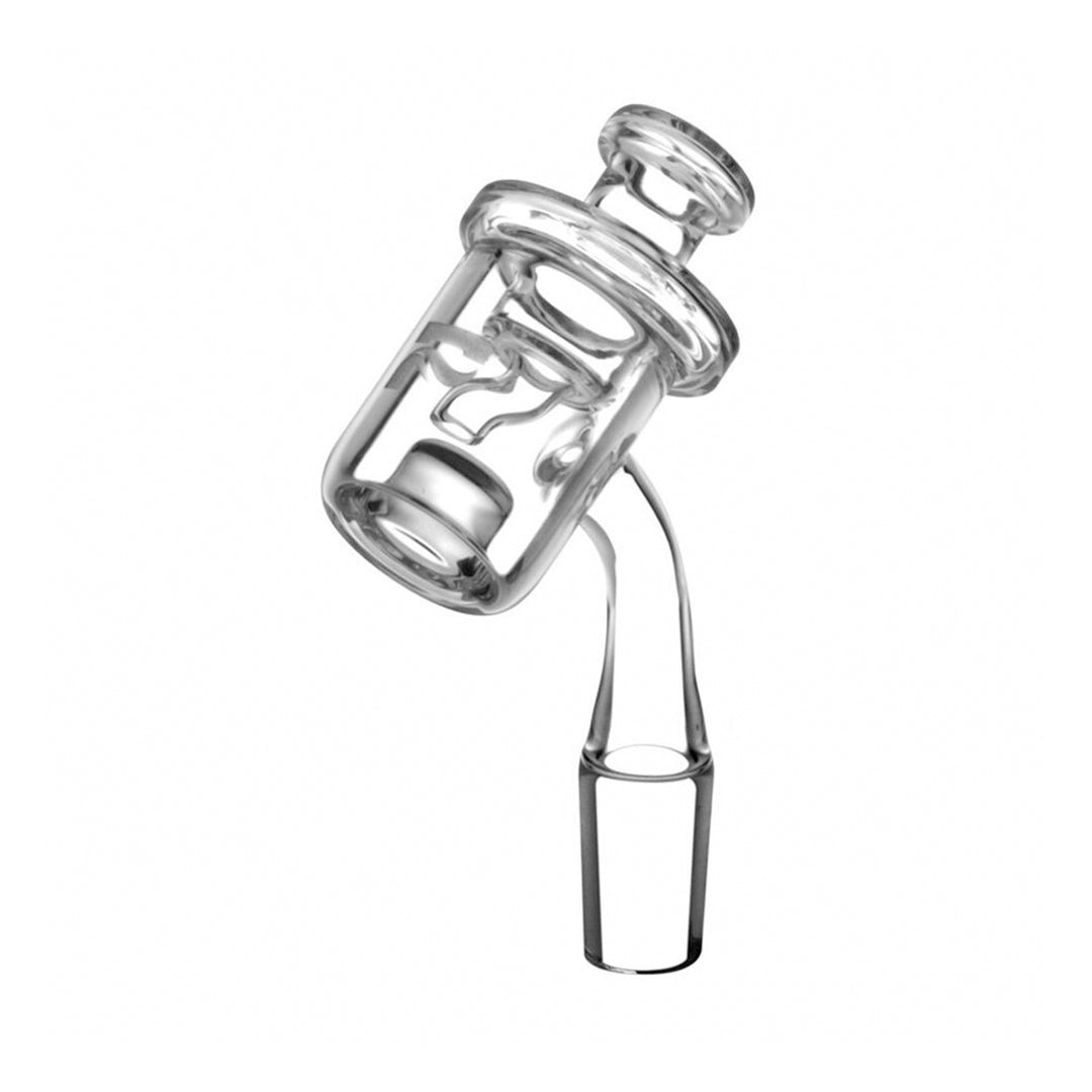 PULSAR 45 DEGREE QUARTZ BANGER W/ ROTARY CARB CAP - 14MM
