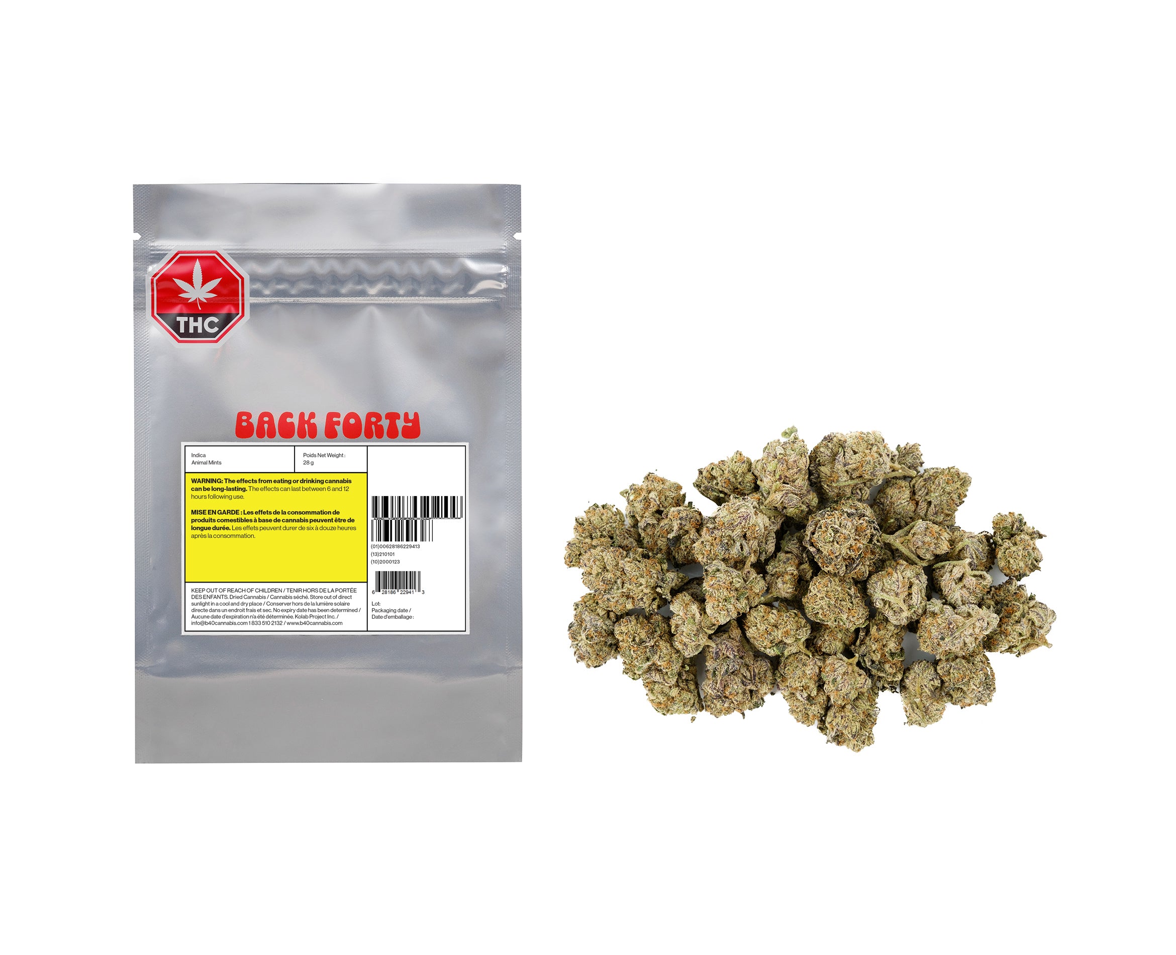 BACK FORTY ANIMAL MINTS (IND) DRIED - 28G