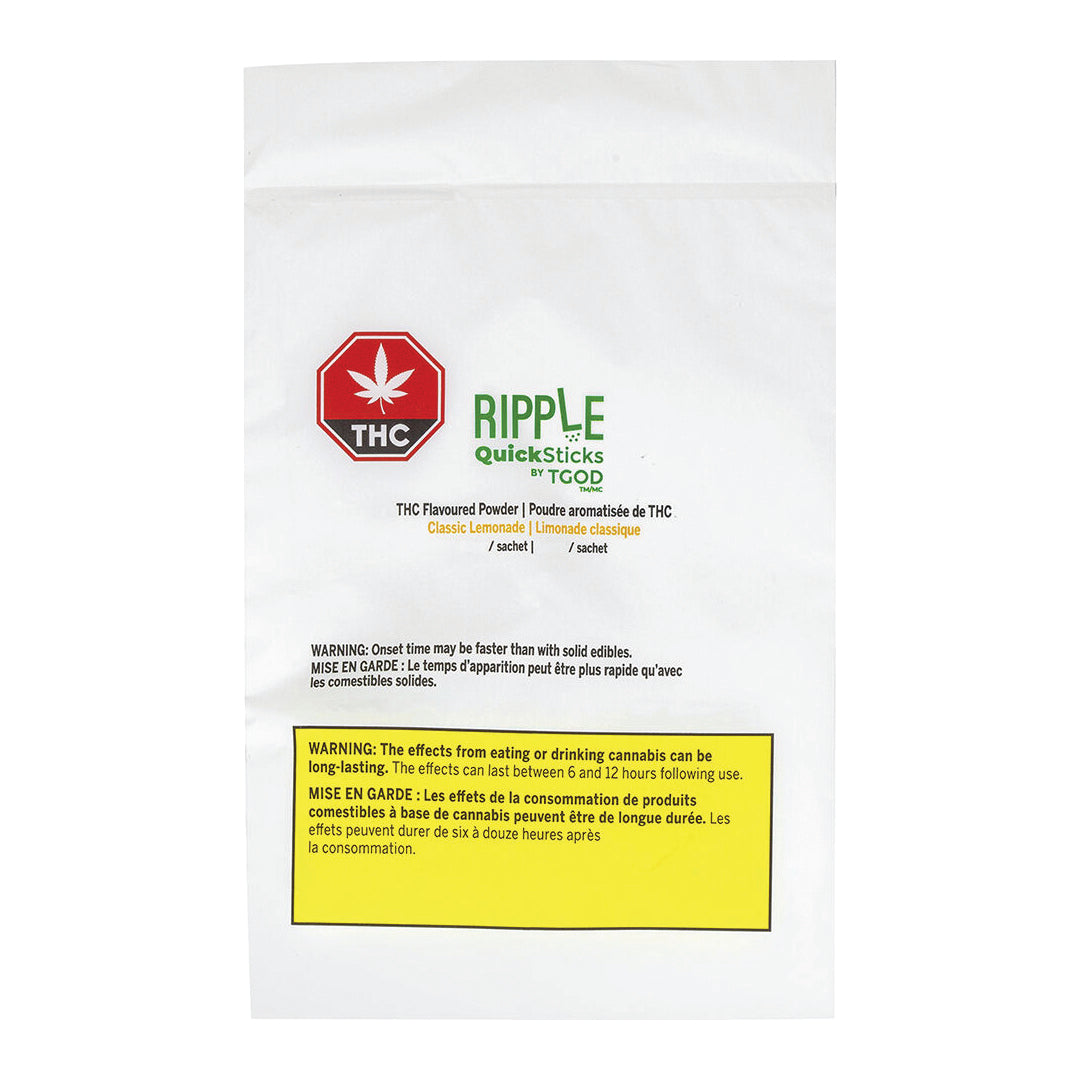 TGOD RIPPLE QUICKSTICKS LEMONADE (H) POWDER - 10MG X 1