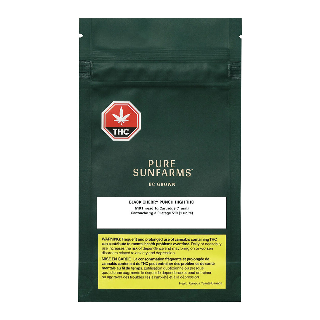 PURE SUNFARMS BLACK CHERRY PUNCH (IND) 510 - 1G