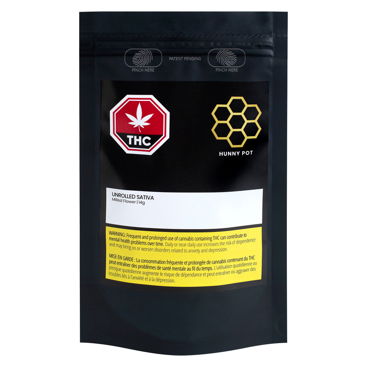 HUNNY POT UNROLLED SATIVA (S) DRIED - 14G