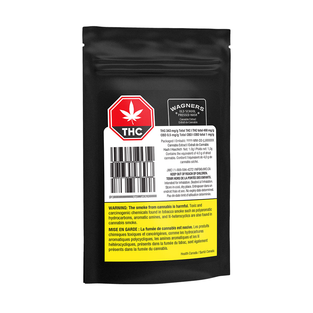 WAGNERS OLD SCHOOL PRESSED (H) HASH - 1G