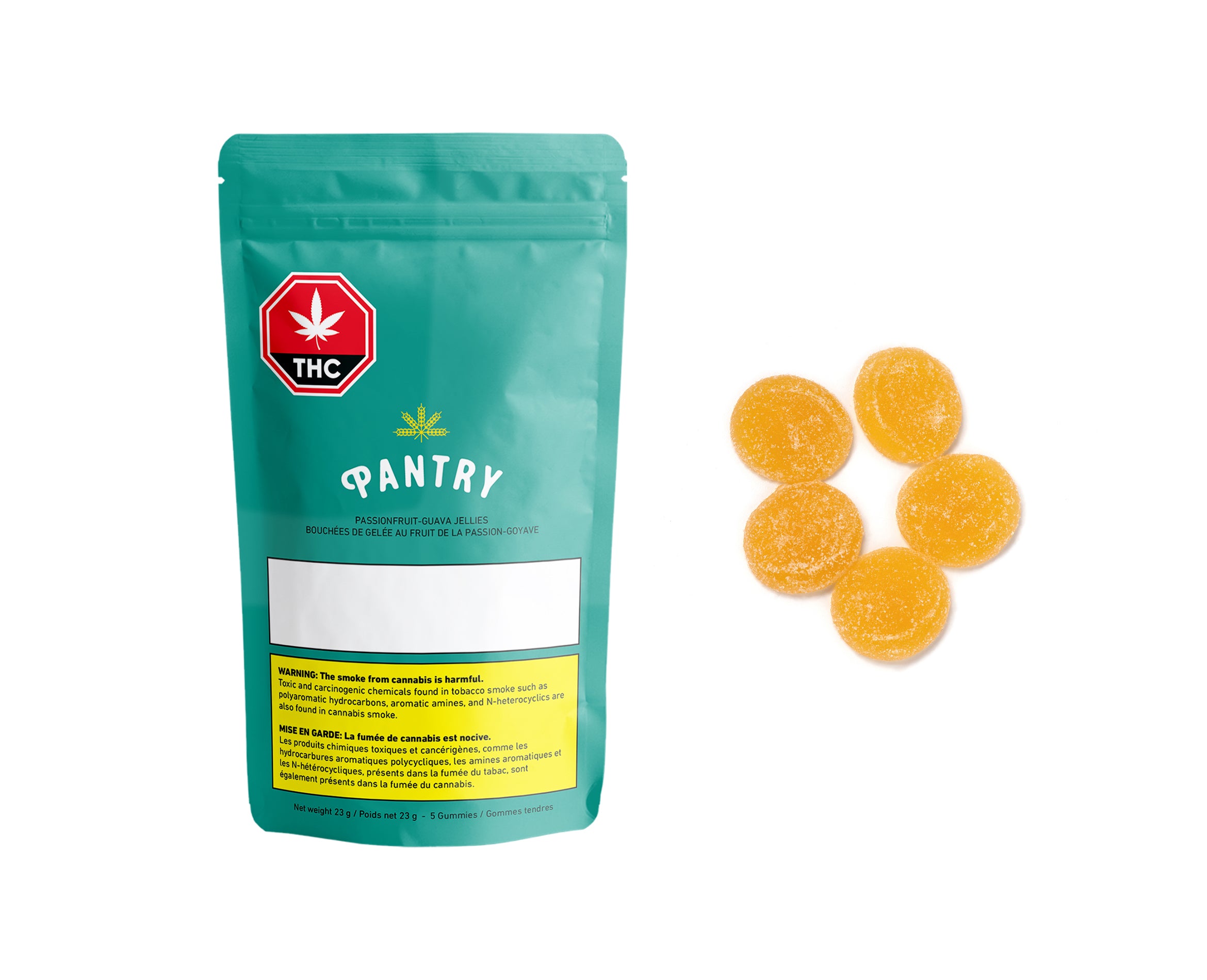 PANTRY FOOD CO PASSIONFRUIT GUAVA (H) CHEW - 2MG X 5
