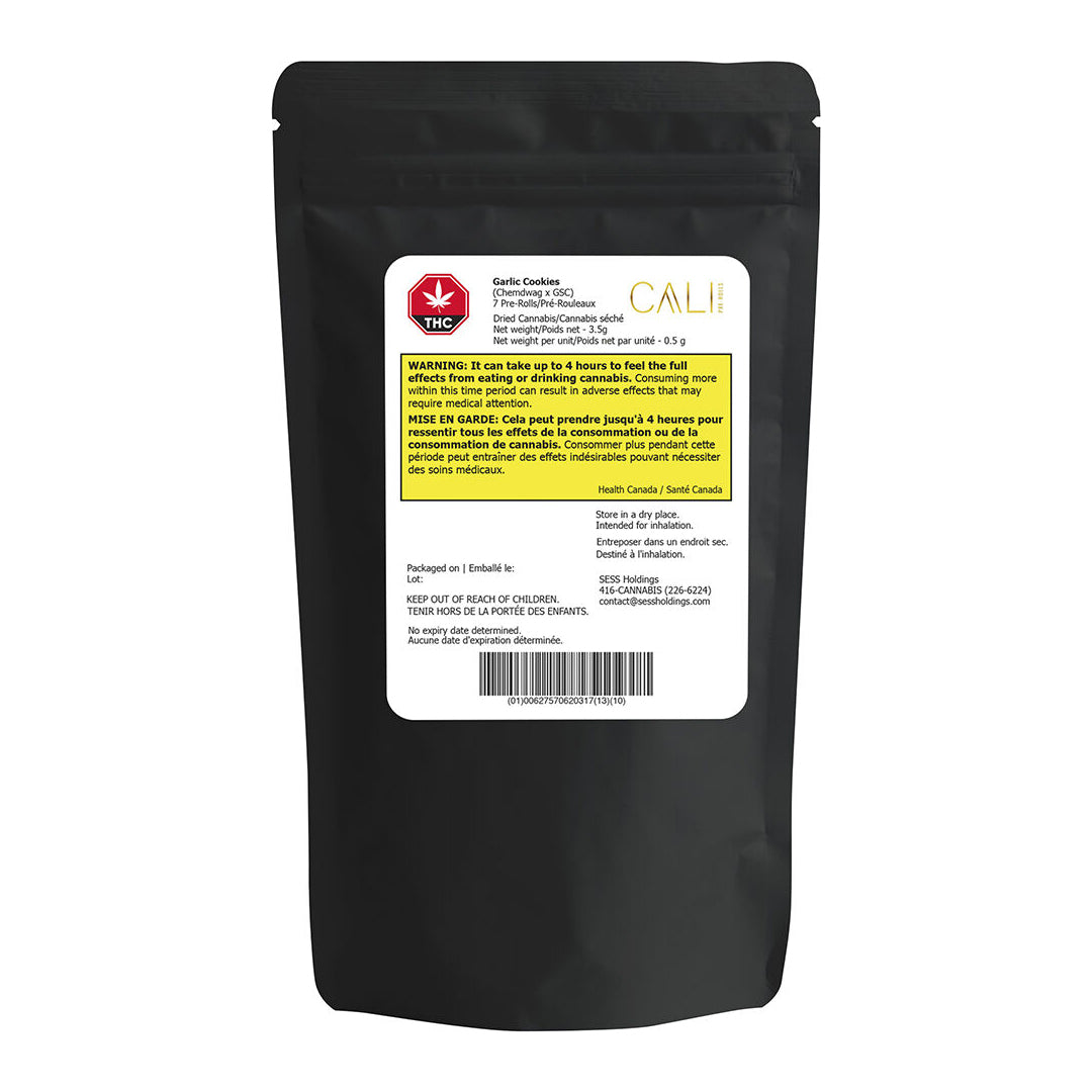 CALI GARLIC COOKIES (H) PRE-ROLL - 0.5G X 7