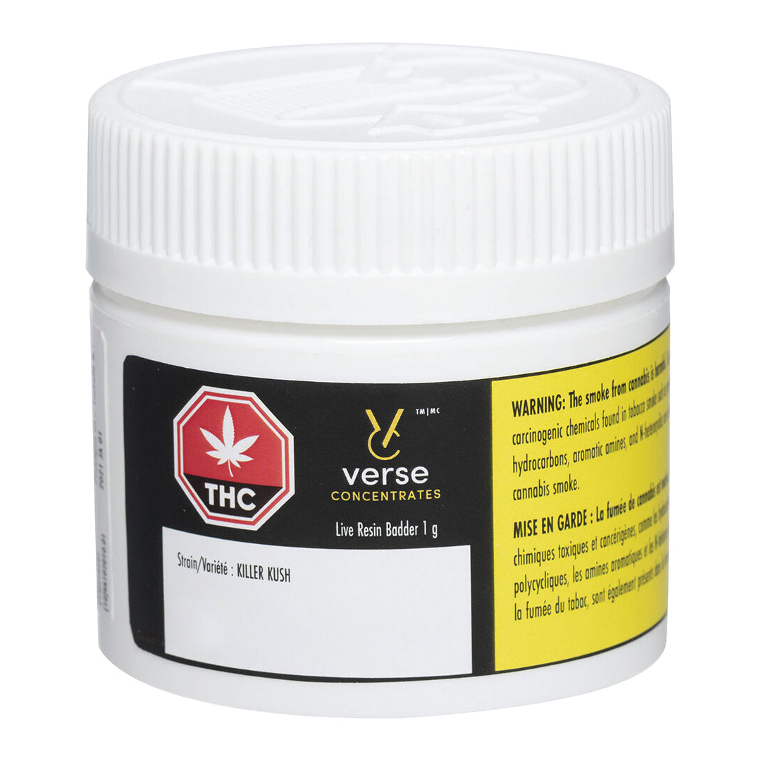 VERSUS CONCENTRATES KILLER KUSH LIVE RESIN (IND) BADDER - 1G