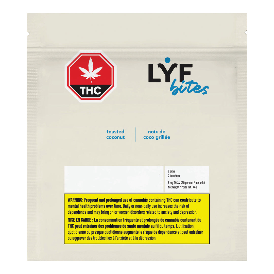 LYF BITES TOASTED COCONUT (H) BITES - 44G