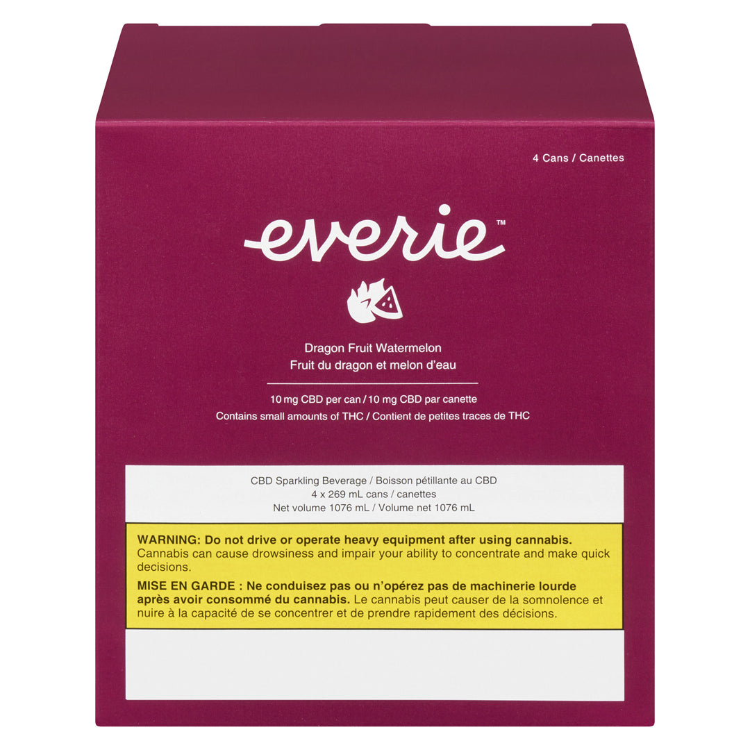 EVERIE DRAGON FRUIT WATERMELON (H) BEV - 4 PK X 269ML