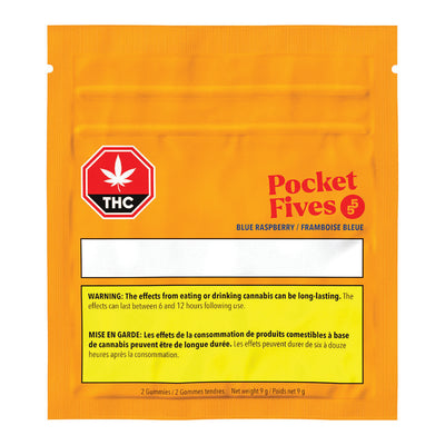POCKET FIVES BLUE RASPBERRY (H) CHEW - 5MG X 2