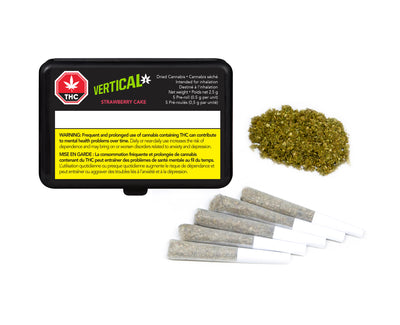 VERTICAL STRAWBERRY CAKE (IND) PRE-ROLL - 0.5G X 5
