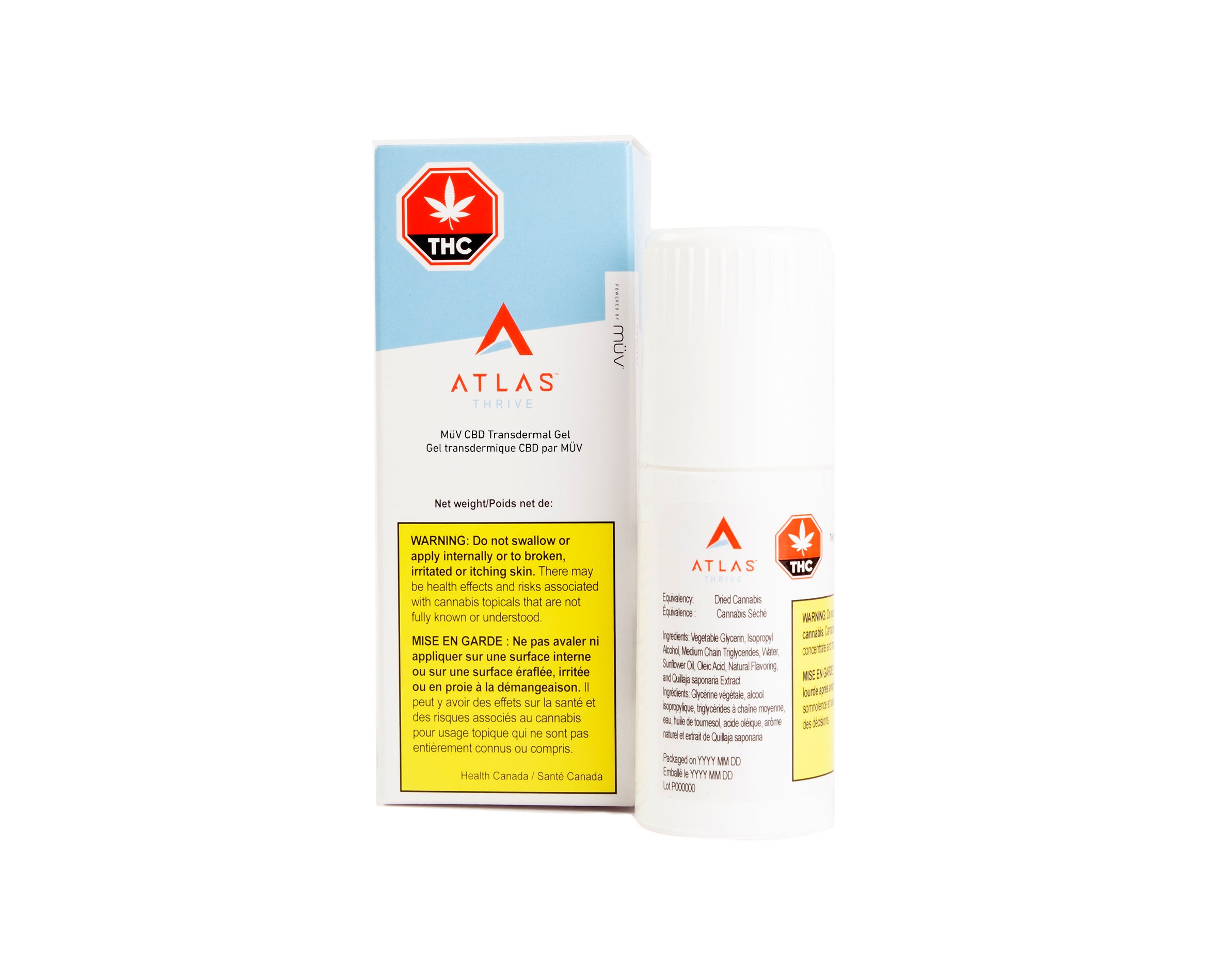 ATLAS THRIVE CBD TRANSDERMAL GEL (H) TOPICAL - 30ML