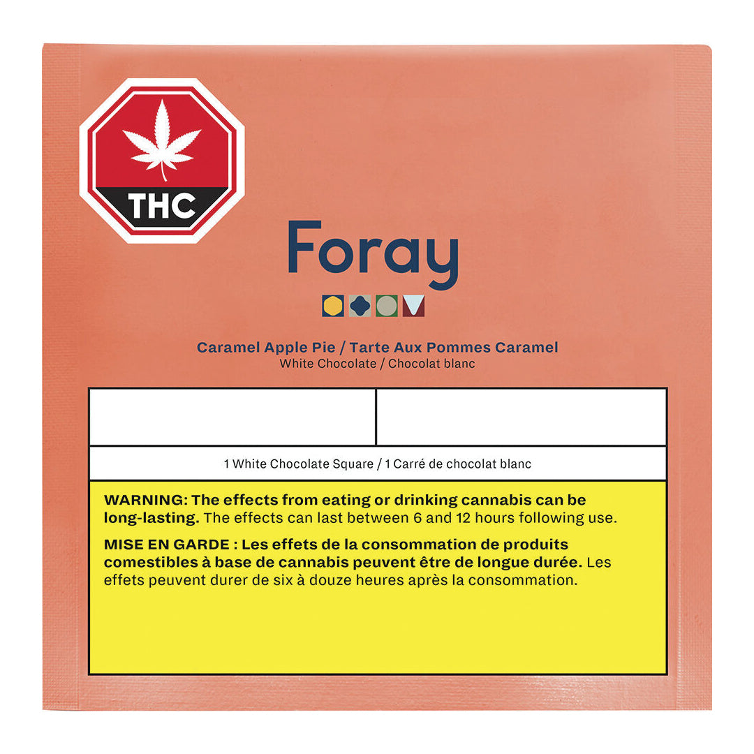 FORAY CARAMEL APPLE PIE WHT (H) CHOC - 5MG THC:25MG CBD X1