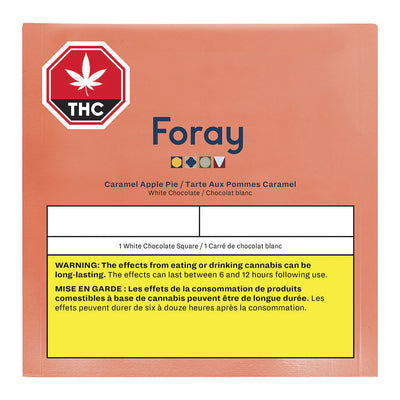 FORAY CARAMEL APPLE PIE WHT (H) CHOC - 5MG THC:25MG CBD X1