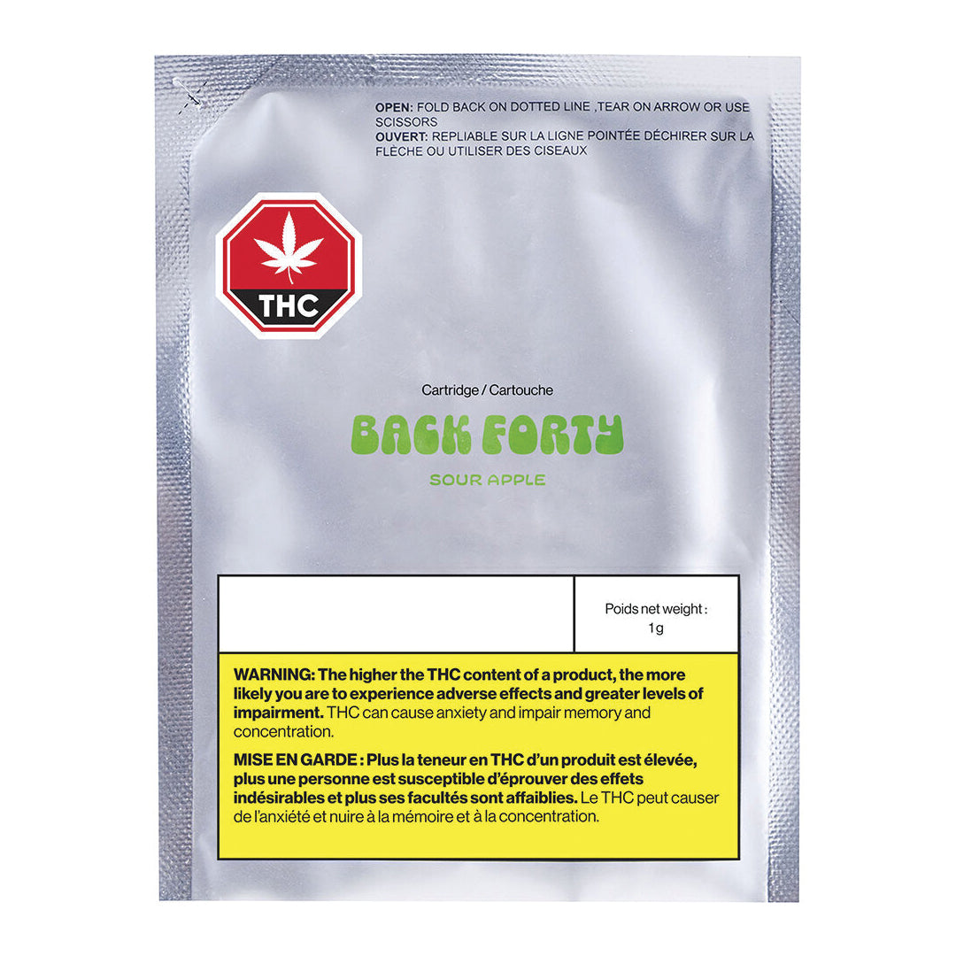 BACK FORTY SOUR APPLE (IND) 510 - 1G