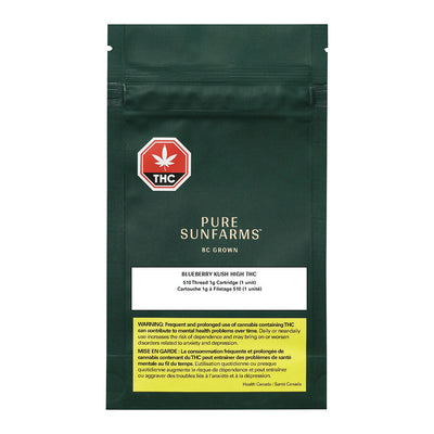 PURE SUNFARMS BLUEBERRY KUSH (IND) 510 - 1G