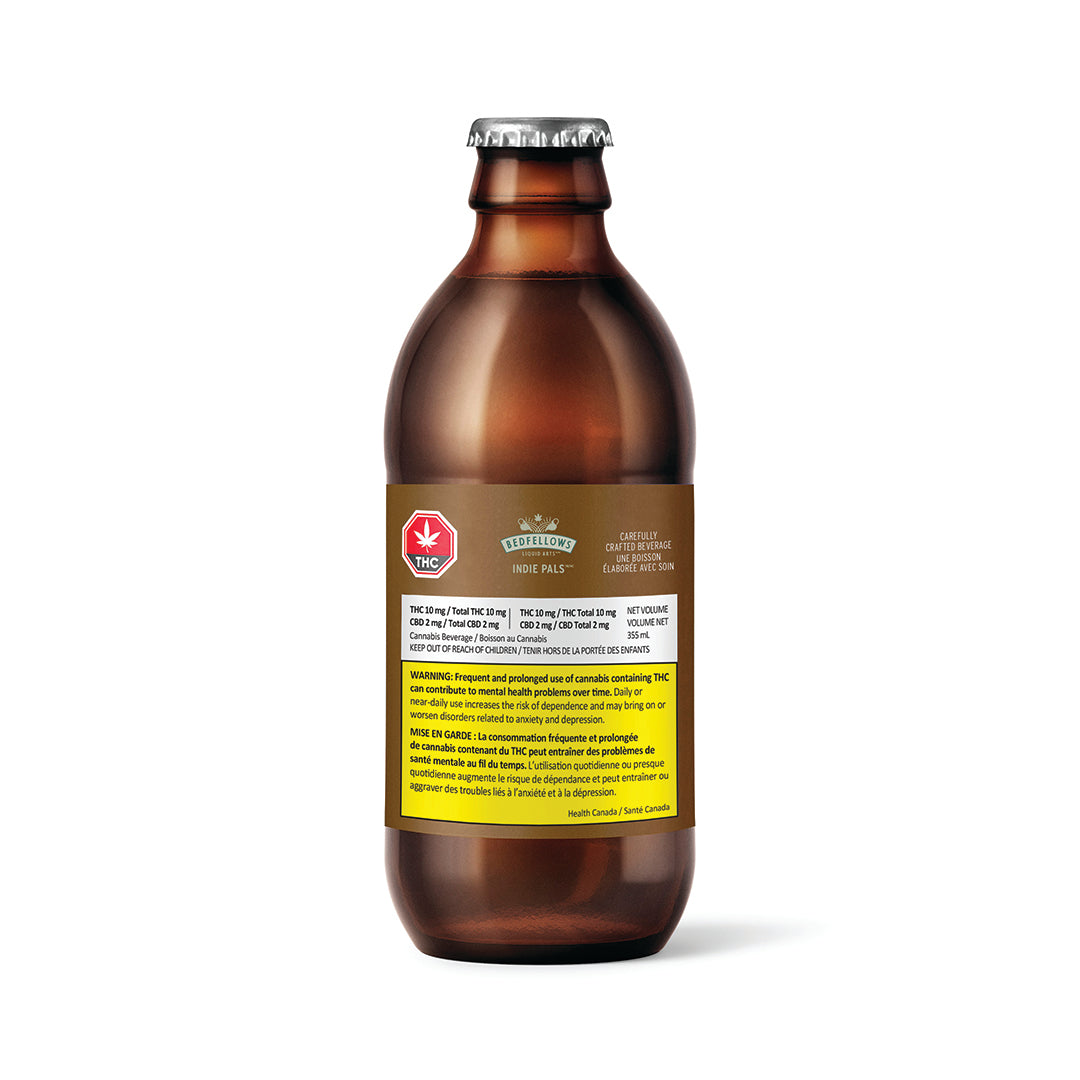 BEDFELLOWS INDIE PALS (H) BEV - 10MG THC : 2MG CBD X 335ML