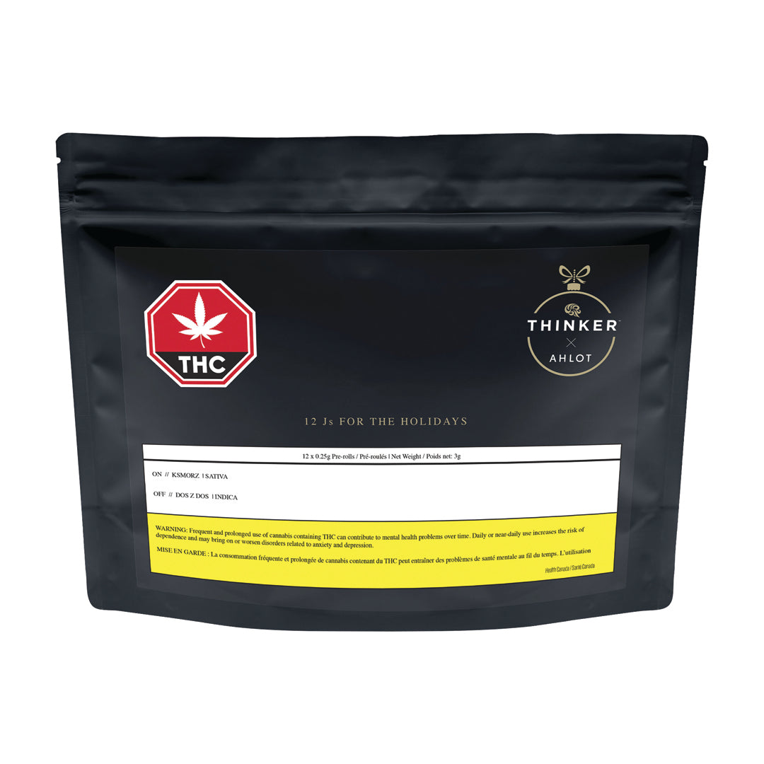 AHLOT 12 Js FOR THE HOLIDAYS (H) PRE-ROLL - 0.25G X 12