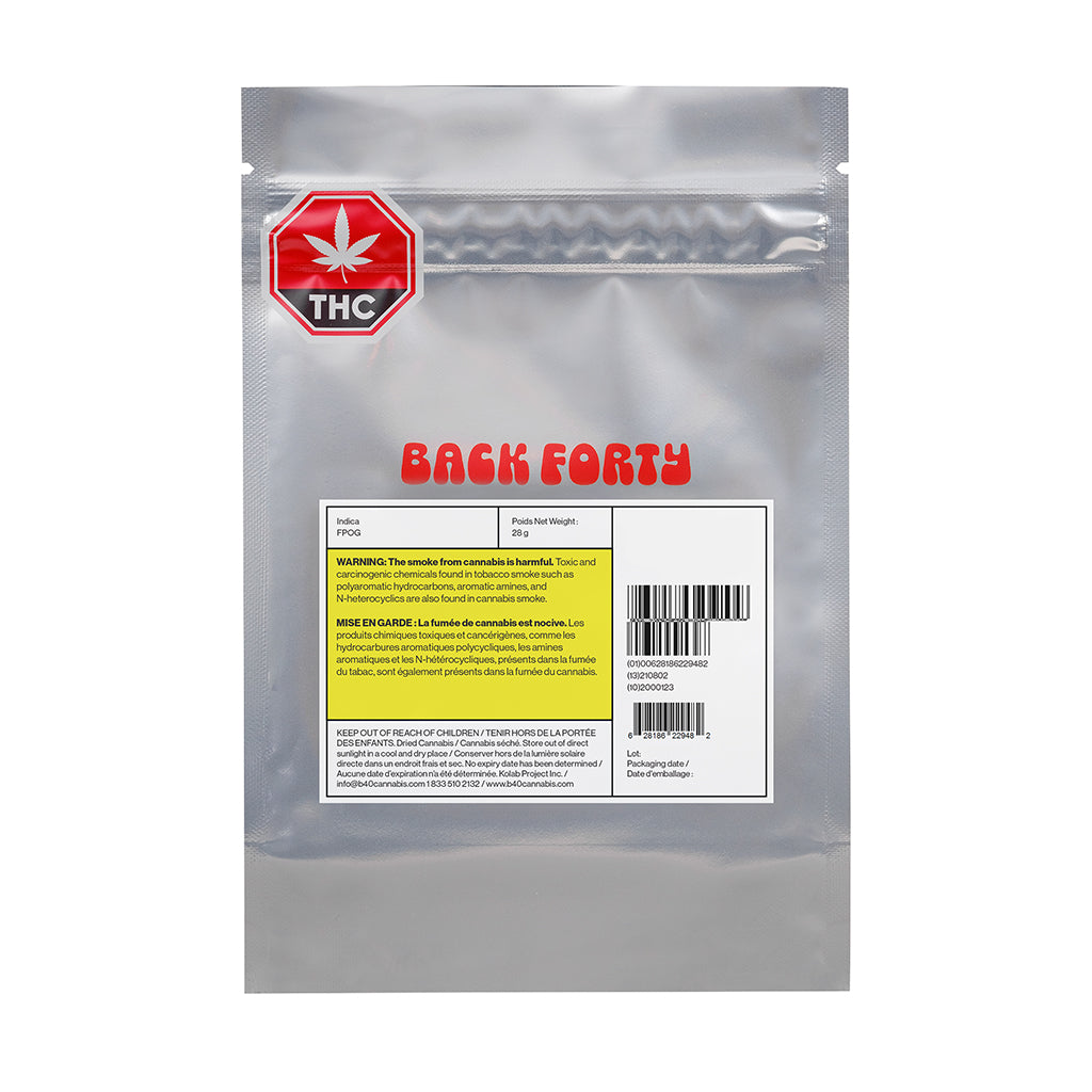 BACK FORTY FRUITY PEBBLES OG (IND) DRIED - 28G