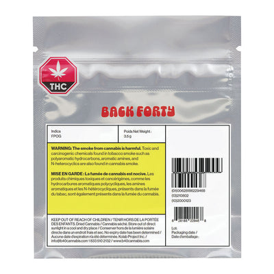 BACK FORTY FRUITY PEBBLES OG (IND) DRIED - 3.5G