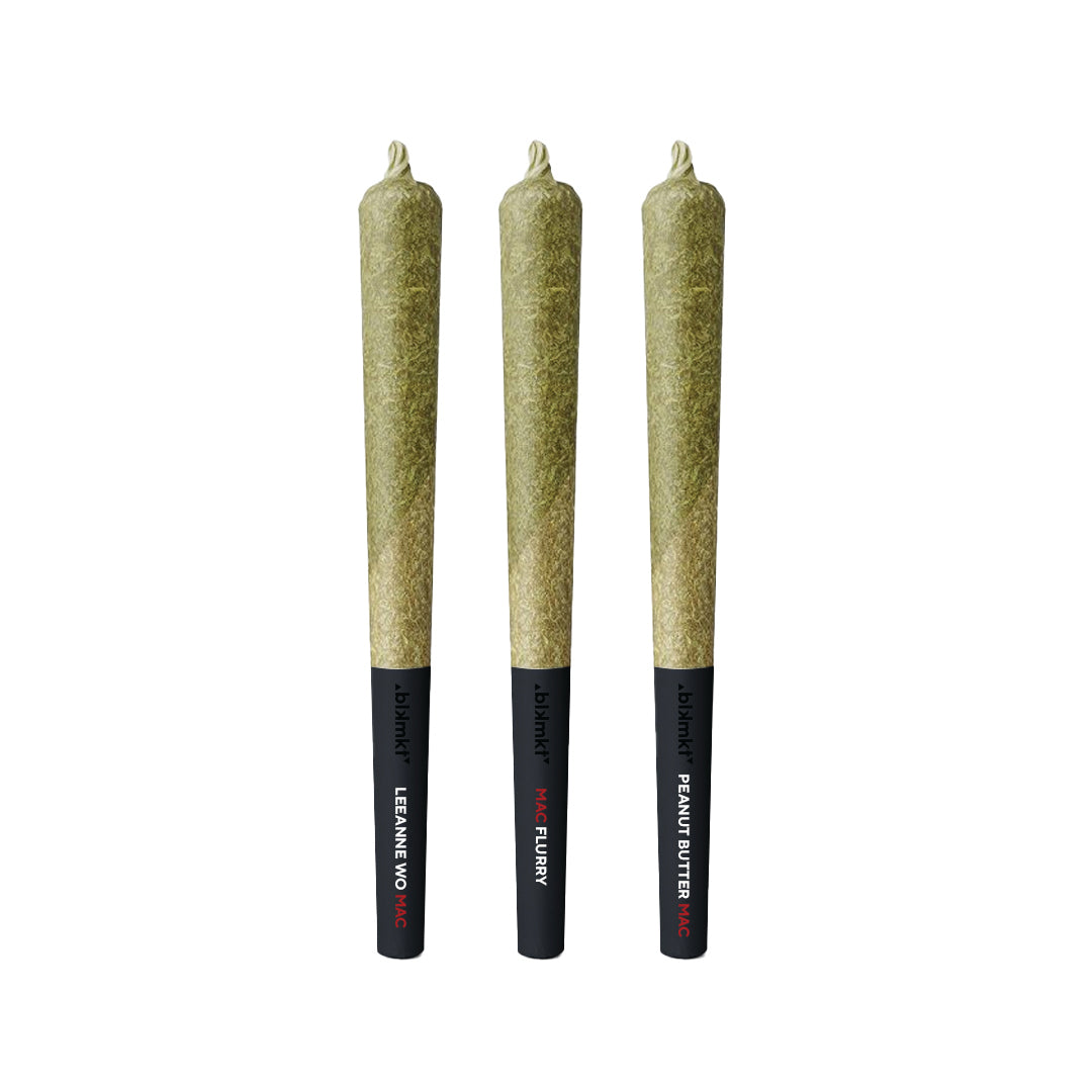 BLK MKT THE MAC PAC (IND) PRE-ROLL - 1G X 3