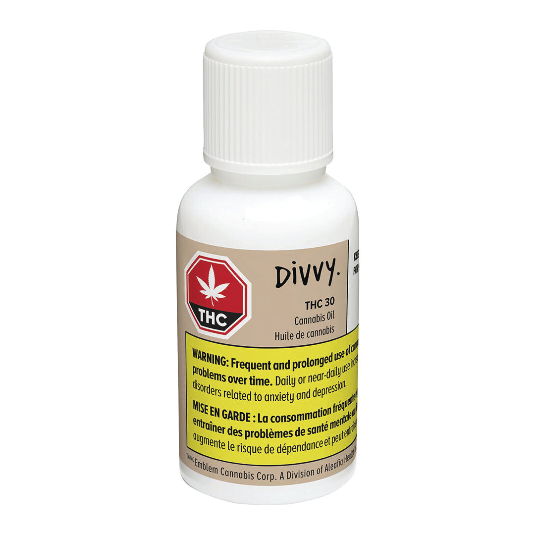 DIVVY THC 30 (H) OIL - 30ML