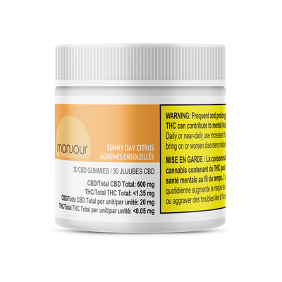 MONJOUR SUNNY DAY CITRUS (H) CHEW - 20MG CBD X 30